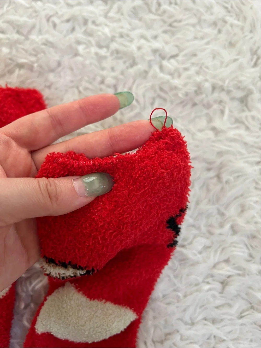 Rudolph the Reindeer Socks Fuzzy Clarice Christmas Holiday